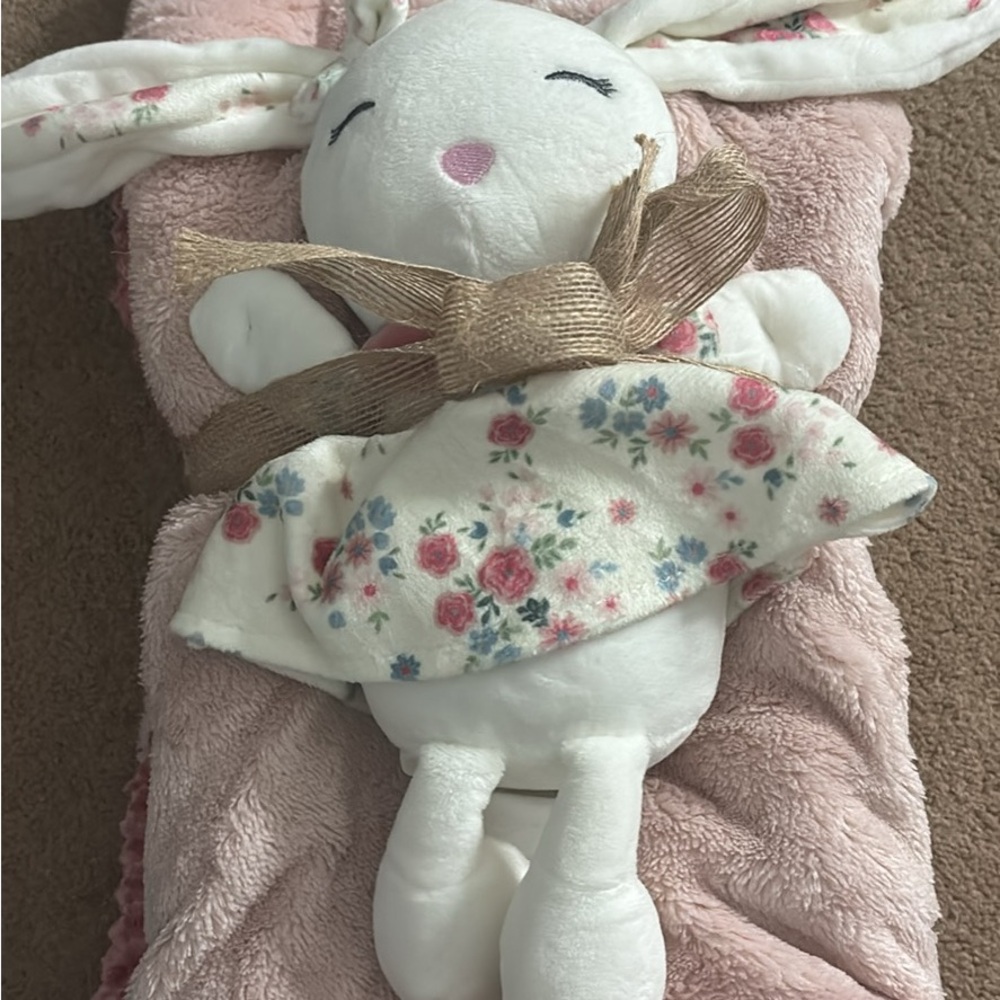 Baby Girl Blanket & Bows & Diapers Bundle!